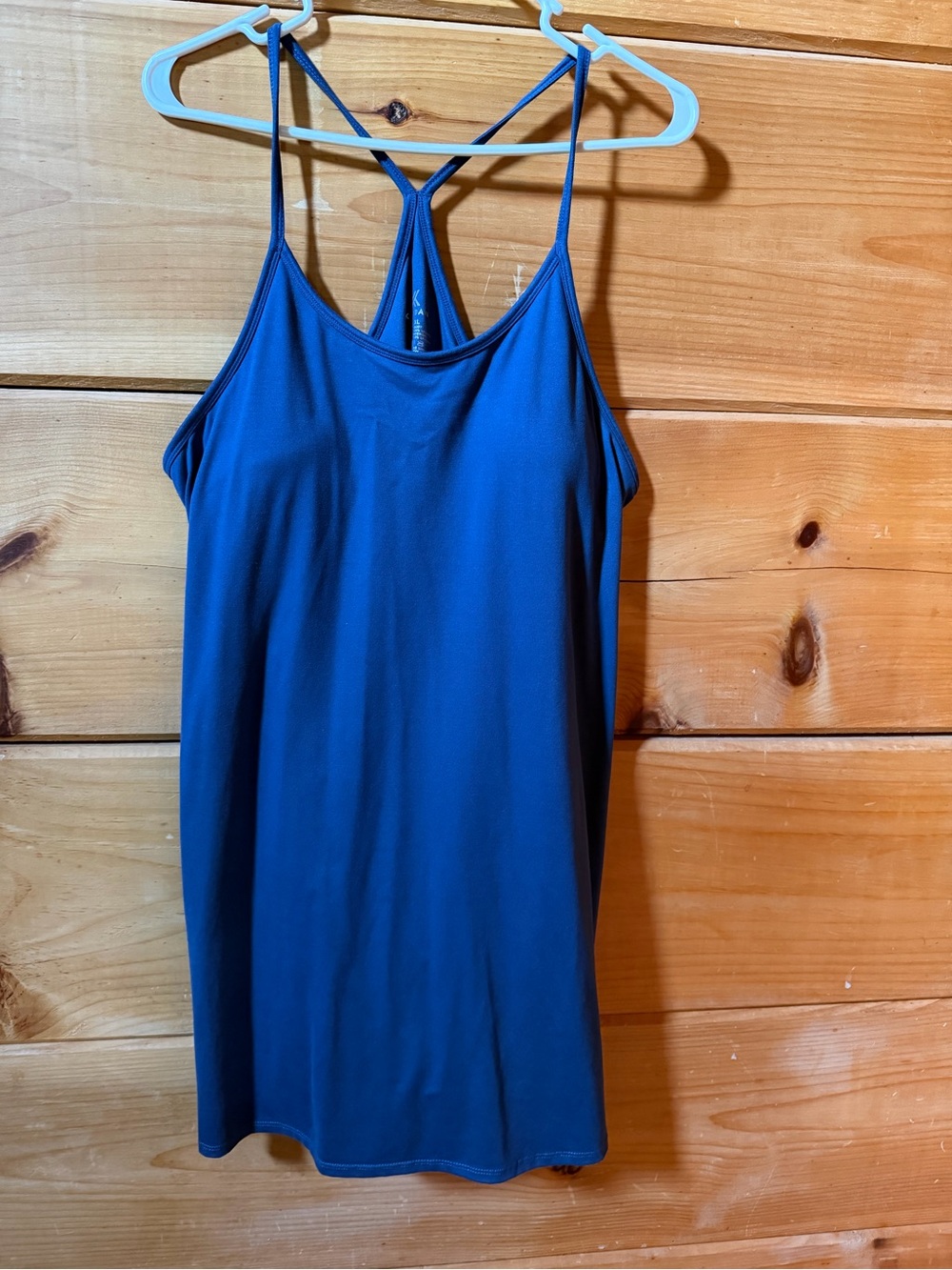 Kyodan Navy Blue Strappy Tank Dress With Shorts